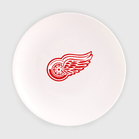 Тарелка 3D с принтом Detroit Red Wings в Кировске, фарфор | диаметр - 210 мм
диаметр для нанесения принта - 120 мм | hockey | nhl | лига | нхл | хокей | хоккей | хоккейная лига