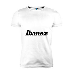 Мужская футболка премиум с принтом Ibanez в Кировске, 92% хлопок, 8% лайкра | приталенный силуэт, круглый вырез ворота, длина до линии бедра, короткий рукав | гитара