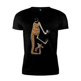 Мужская футболка премиум с принтом Мадагаскар (10) в Кировске, 92% хлопок, 8% лайкра | приталенный силуэт, круглый вырез ворота, длина до линии бедра, короткий рукав | madagascar | жираф | мадагаскар