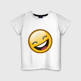 Детская футболка хлопок с принтом Emoticons tonygines (1) в Кировске, 100% хлопок | круглый вырез горловины, полуприлегающий силуэт, длина до линии бедер | 