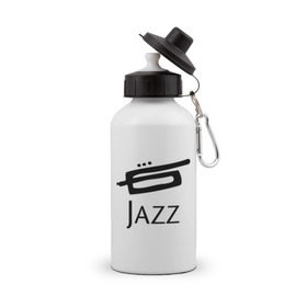 Бутылка спортивная с принтом Jazz (3) в Кировске, металл | емкость — 500 мл, в комплекте две пластиковые крышки и карабин для крепления | джаз | живая музыка | импровизация | инструмент | труба