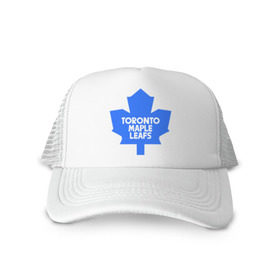 Кепка тракер с сеткой с принтом Toronto Maple Leafs в Кировске, трикотажное полотно; задняя часть — сетка | длинный козырек, универсальный размер, пластиковая застежка | toronto maple leafs | канада | канадская лига | канадцы | лига | торонто мепл ливс | хокей | хоккей