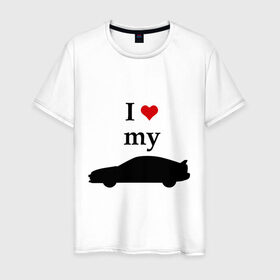 Мужская футболка хлопок с принтом I love my DC (2) в Кировске, 100% хлопок | прямой крой, круглый вырез горловины, длина до линии бедер, слегка спущенное плечо. | Тематика изображения на принте: 