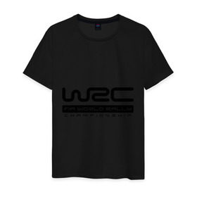 Мужская футболка хлопок с принтом WRC в Кировске, 100% хлопок | прямой крой, круглый вырез горловины, длина до линии бедер, слегка спущенное плечо. | championship | rally | world rally championship | wrc | авто2012 | ралли | чемпионат мира | чемпионат мира по ралли