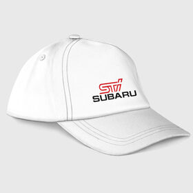 Бейсболка с принтом Subaru STI в Кировске, 100% хлопок | классический козырек, металлическая застежка-регулятор размера | impreza | sti | subaru | subaru impreza sti | subaru impreza wrx sti | subaru sti | subaru wrx sti | wrx | импреза | субару | субару сти