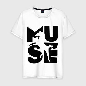 Мужская футболка хлопок с принтом Muse (2) в Кировске, 100% хлопок | прямой крой, круглый вырез горловины, длина до линии бедер, слегка спущенное плечо. | 