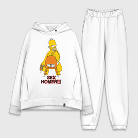 Женский костюм хлопок Oversize с принтом Simpsons (2) в Кировске,  |  | гомер