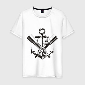 Мужская футболка хлопок с принтом Pirats (2) в Кировске, 100% хлопок | прямой крой, круглый вырез горловины, длина до линии бедер, слегка спущенное плечо. | Тематика изображения на принте: пират