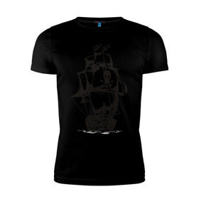 Мужская футболка премиум с принтом Pirats (4) в Кировске, 92% хлопок, 8% лайкра | приталенный силуэт, круглый вырез ворота, длина до линии бедра, короткий рукав | пират