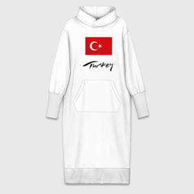 Платье удлиненное хлопок с принтом Turkey (2) в Кировске,  |  | Тематика изображения на принте: turkey | алания | анталья | белек | отдых в турции | отпуск в турции | турецкий флаг | турция | флаг турции