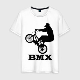 Мужская футболка хлопок с принтом BMX (3) в Кировске, 100% хлопок | прямой крой, круглый вырез горловины, длина до линии бедер, слегка спущенное плечо. | bmx | бмх | велик | вело | велосипед | велосипедист | велоспорт | райдер | фрирайд | экстремальный спорт | экстрим