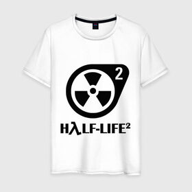 Мужская футболка хлопок с принтом HalfLife в Кировске, 100% хлопок | прямой крой, круглый вырез горловины, длина до линии бедер, слегка спущенное плечо. | half life 2 | half life 2научно фантастические | shooter | стрелялка | шутер