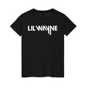 Женская футболка хлопок с принтом Lil Wayne в Кировске, 100% хлопок | прямой крой, круглый вырез горловины, длина до линии бедер, слегка спущенное плечо | gangsta | gansta | hip | hip hop | hop | rap | реп | рэп | рэпчина | хип | хип хоп | хоп
