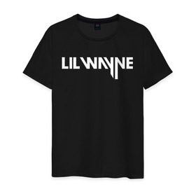 Мужская футболка хлопок с принтом Lil Wayne в Кировске, 100% хлопок | прямой крой, круглый вырез горловины, длина до линии бедер, слегка спущенное плечо. | gangsta | gansta | hip | hip hop | hop | rap | реп | рэп | рэпчина | хип | хип хоп | хоп