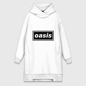 Платье-худи хлопок с принтом Oasis логотип в Кировске,  |  | metal | oasis | лого | лого oasis | метал | символика oasis | эмблема  oasis