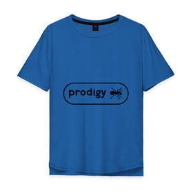 Мужская футболка хлопок Oversize с принтом Prodigy лого с муравьем в Кировске, 100% хлопок | свободный крой, круглый ворот, “спинка” длиннее передней части | prodigy | логотип | продиджи | электронная музыка
