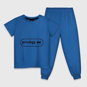Детская пижама хлопок с принтом Prodigy лого с муравьем в Кировске, 100% хлопок |  брюки и футболка прямого кроя, без карманов, на брюках мягкая резинка на поясе и по низу штанин
 | prodigy | логотип | продиджи | электронная музыка