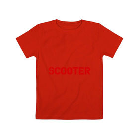 Детская футболка хлопок с принтом Scooter в Кировске, 100% хлопок | круглый вырез горловины, полуприлегающий силуэт, длина до линии бедер | heavy | metal | rock | trash | альтернатива | группа | квартет | лица | метал | рок | рок группы | трэш | хеви