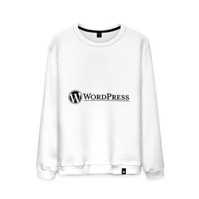 Мужской свитшот хлопок с принтом Wordpress в Кировске, 100% хлопок |  | Тематика изображения на принте: wordpress | wp | админу | блог | вордпресс