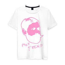 Мужская футболка хлопок с принтом Pink Freud в Кировске, 100% хлопок | прямой крой, круглый вырез горловины, длина до линии бедер, слегка спущенное плечо. | dance | tecktonick | tektonic | tektonik | клуб | танцевать | тектоник | тиктоник | фрейд | электронная музыка