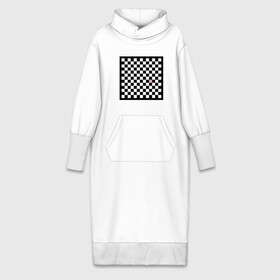 Платье удлиненное хлопок с принтом Шахматная эмо доска в Кировске,  |  | emo | розовый квадрат | субкультуры | шахматная доска | шахматы | эмо | эмо шахматы