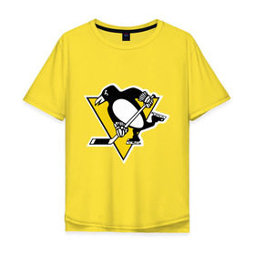 Мужская футболка хлопок Oversize с принтом Pittsburgh Penguins Malkin 71 в Кировске, 100% хлопок | свободный крой, круглый ворот, “спинка” длиннее передней части | Тематика изображения на принте: malkin | nhl | pittsburgh penguins | малкин | нхл | питсбург | хоккейный клуб