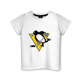 Детская футболка хлопок с принтом Pittsburgh Penguins Malkin 71 в Кировске, 100% хлопок | круглый вырез горловины, полуприлегающий силуэт, длина до линии бедер | malkin | nhl | pittsburgh penguins | малкин | нхл | питсбург | хоккейный клуб
