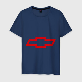 Мужская футболка хлопок с принтом Chevrolett Logo в Кировске, 100% хлопок | прямой крой, круглый вырез горловины, длина до линии бедер, слегка спущенное плечо. | chevrolett | авто | автомобили | автомобиль | бренд | бренды | логотип | шевроле