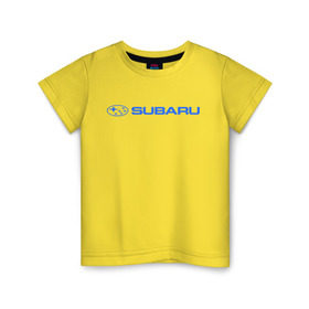 Детская футболка хлопок с принтом Subaru (3) в Кировске, 100% хлопок | круглый вырез горловины, полуприлегающий силуэт, длина до линии бедер | Тематика изображения на принте: auto | subaru | авто | автобренды | автомобиль | субарик | субару | тачки