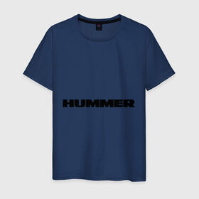 Мужская футболка хлопок с принтом Hummer в Кировске, 100% хлопок | прямой крой, круглый вырез горловины, длина до линии бедер, слегка спущенное плечо. | 