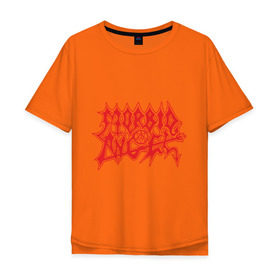 Мужская футболка хлопок Oversize с принтом Morbid Angel в Кировске, 100% хлопок | свободный крой, круглый ворот, “спинка” длиннее передней части | Тематика изображения на принте: death metal