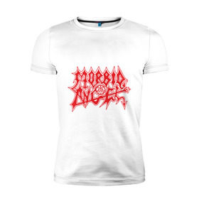 Мужская футболка премиум с принтом Morbid Angel в Кировске, 92% хлопок, 8% лайкра | приталенный силуэт, круглый вырез ворота, длина до линии бедра, короткий рукав | death metal