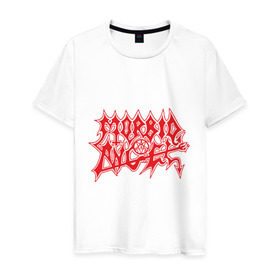 Мужская футболка хлопок с принтом Morbid Angel в Кировске, 100% хлопок | прямой крой, круглый вырез горловины, длина до линии бедер, слегка спущенное плечо. | death metal