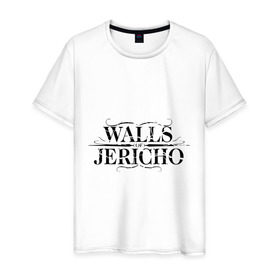 Мужская футболка хлопок с принтом Walls Jericho в Кировске, 100% хлопок | прямой крой, круглый вырез горловины, длина до линии бедер, слегка спущенное плечо. | 