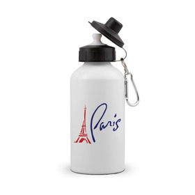 Бутылка спортивная с принтом Paris (3) в Кировске, металл | емкость — 500 мл, в комплекте две пластиковые крышки и карабин для крепления | france | paris | европа | париж | франция | французский | эйфелева башня