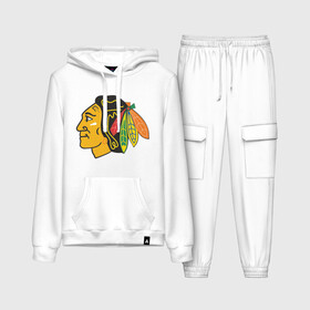 Женский костюм хлопок (с толстовкой) с принтом Chicago Blackhawks Kane в Кировске,  |  | chicago | chicago blackhawks | chicago blackhawks kane | hockey | nhl | нхл | хоккей | хоккейная лига | хоккейная лига чикаго | чикаго блэкхоукс | чикаго хоккей