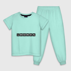 Детская пижама хлопок с принтом Honda (3) в Кировске, 100% хлопок |  брюки и футболка прямого кроя, без карманов, на брюках мягкая резинка на поясе и по низу штанин
 | логотип | машины | хонда