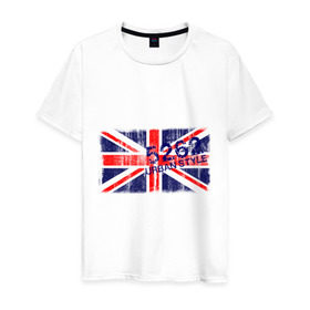 Мужская футболка хлопок с принтом England Urban flag в Кировске, 100% хлопок | прямой крой, круглый вырез горловины, длина до линии бедер, слегка спущенное плечо. | Тематика изображения на принте: 5262 | england | gb | uk | urban style | англия | британия | британский флаг | великобритания | флаги