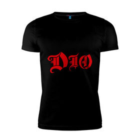Мужская футболка премиум с принтом Dio в Кировске, 92% хлопок, 8% лайкра | приталенный силуэт, круглый вырез ворота, длина до линии бедра, короткий рукав | heavy metal | metal | rock | trash metal | метал | рок | трэш метал | хеви метал