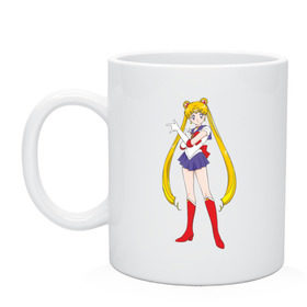 Кружка с принтом Sailor moon (1) в Кировске, керамика | объем — 330 мл, диаметр — 80 мм. Принт наносится на бока кружки, можно сделать два разных изображения | Тематика изображения на принте: аниме | сейлор мун | сэйлор мун