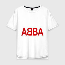Мужская футболка хлопок Oversize с принтом ABBA в Кировске, 100% хлопок | свободный крой, круглый ворот, “спинка” длиннее передней части | 70е | 80е | abba | абба | группа | квартет | музыка | музыкальные группы | поп музыка