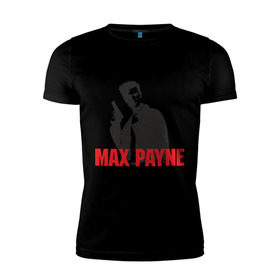 Мужская футболка премиум с принтом Max Payne (2) в Кировске, 92% хлопок, 8% лайкра | приталенный силуэт, круглый вырез ворота, длина до линии бедра, короткий рукав | max payne | shooter | макс пейн | стрелялка | шутер