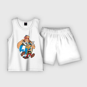 Детская пижама с шортами хлопок с принтом AsterixObelix (3) в Кировске,  |  | астерикс | астерикс и обеликс | обеликс