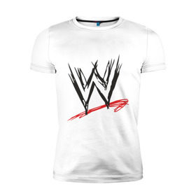 Мужская футболка премиум с принтом WWE в Кировске, 92% хлопок, 8% лайкра | приталенный силуэт, круглый вырез ворота, длина до линии бедра, короткий рукав | джон сина