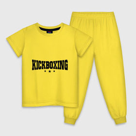 Детская пижама хлопок с принтом Kickboxing (2) в Кировске, 100% хлопок |  брюки и футболка прямого кроя, без карманов, на брюках мягкая резинка на поясе и по низу штанин
 | кикбоксинг