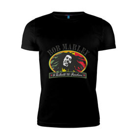 Мужская футболка премиум с принтом Bob Marley (7) в Кировске, 92% хлопок, 8% лайкра | приталенный силуэт, круглый вырез ворота, длина до линии бедра, короткий рукав | Тематика изображения на принте: bob | bob marley | reggae | боб марли | музыка | раста | растаманские | регги