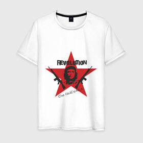 Мужская футболка хлопок с принтом Che Guevara - revolution в Кировске, 100% хлопок | прямой крой, круглый вырез горловины, длина до линии бедер, слегка спущенное плечо. | че гевара
