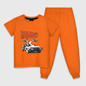 Детская пижама хлопок с принтом Назад в будущее в Кировске, 100% хлопок |  брюки и футболка прямого кроя, без карманов, на брюках мягкая резинка на поясе и по низу штанин
 | Тематика изображения на принте: 