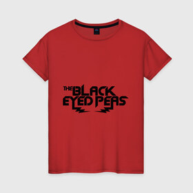 Женская футболка хлопок с принтом Black Eyed Peas в Кировске, 100% хлопок | прямой крой, круглый вырез горловины, длина до линии бедер, слегка спущенное плечо | black eyed peasпесня | music | pop | rnb | исполнитель | музыка | поп
