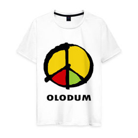 Мужская футболка хлопок с принтом Olodum в Кировске, 100% хлопок | прямой крой, круглый вырез горловины, длина до линии бедер, слегка спущенное плечо. | бразилия